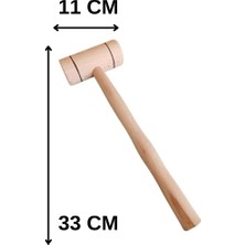 Dnz El Yapımı Küçük Ahşap Tokmak Zeytin Ceviz Fındık Kırıcı