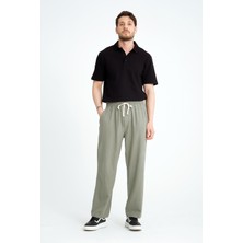 Luxe Erkek Baggy Keten Karışımı Rahat Pantolon Bol Paça Yeni Sezon
