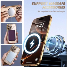Dexmon iPhone 16 Pro Uyumlu Kılıf Kamera Lens ve Hoparlör Toz Korumalı Magsafe Şarj Özellikli Esnek Silikon