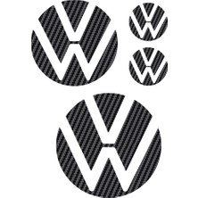 IPG Volkswagen 2021 Passat Polo Tiguan Golf Ön Ve Arka Logo Dekorasyon Sticker Set