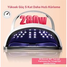 Sun Oje Kurutma Makinası  Uv Led  280 Watt 66 Led Protez Tırnak Kalıcı Oje Kurutma Makinası