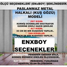 Altın Pamuk Balkon Perdesi Lüx Enxboy Seçenekli ( Kuşgözlü ) Bej Düz Yağmur Geçirmez-