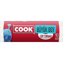 Cook Çöp Torbası Büyük (65 x 80) 10'lu x 50 Adet (1 Koli)