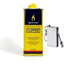 Ciyu Metal Kibrit Çakmak ve Clipper Benzin 133ML Birarada