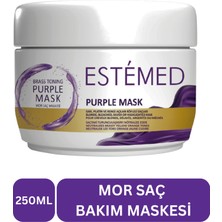 Estemed Mor Saç Maskesi & Brass Tonıng Purple Mask 250ML