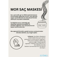 Estemed Mor Saç Maskesi & Brass Tonıng Purple Mask 250ML