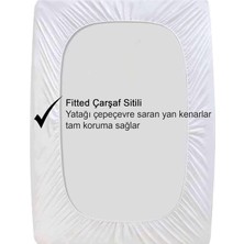 Sıvı Su Geçirmez( 100 x 200 ) Fitted Full Kenarlı Yatak Koruyucu Alezi , Yatak Koruyucu, Hasta Alezi