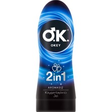 Okey 2in1 Aromasız Kayganlaştırıcı Jel 200 Ml 2'Li