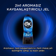 Okey 2in1 Aromasız Kayganlaştırıcı Jel 200 Ml 2'Li