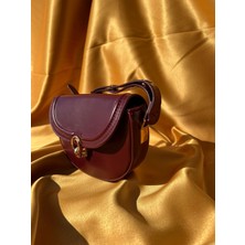 Baggie Walk Bordo Küçük El Çantası