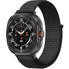 Skyarc Samsung Galaxy Watch Ultra 47MM Kordon Kayış Cırt Cırtlı Kumaş