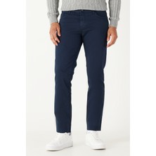 ALTINYILDIZ CLASSICS Erkek Lacivert 360 Derece Her Yöne Esneyen Rahat Slim Fit Dar Kesim Pantolon