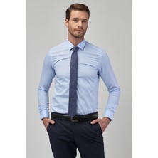 ALTINYILDIZ CLASSICS Erkek Açık Mavi Tailored Slim Fit Dar Kesim Gömlek