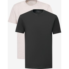 Altınyıldız Classics 2'li Paket Slim Fit Dar Kesim Pamuklu Basic Tişört