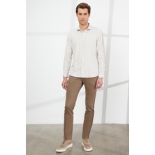 ALTINYILDIZ CLASSICS Erkek Vizon 360 Derece Her Yöne Esneyen Rahat Slim Fit Dar Kesim Pantolon