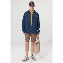 Altınyıldız Classics Slim Fit Dar Kesim Yan Cepli Armürlü Şort