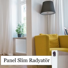 MAKTEK Slim Panel Radyatör Ince Radyatör Petek Kalorifer TİP22 6,5 cm Genişlik