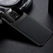 Zebana Xiaomi Redmi Note 9 Pro Max Kılıf Zebana Lens Deri Kılıf Siyah