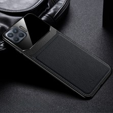 Zebana Oppo Reno 4 Lite Kılıf Zebana Lens Deri Kılıf Siyah