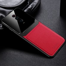 Zebana Xiaomi Mi 9t Pro Kılıf Zebana Lens Deri Kılıf Kırmızı