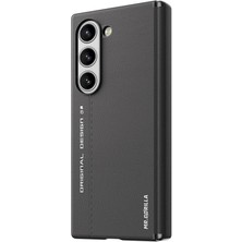 BLUEO Samsung Fold 6 Premium Deri Folding Siyah Telefon Kılıfı