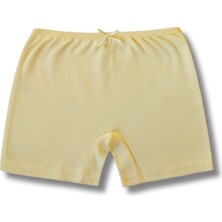 Giza Kids %100 Pamuklu Kız Çocuk Ribana Boxer Külot İç Çamaşır 6lı Set