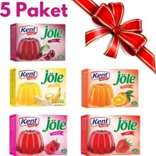 Yeşillik Market Jelly Ekonomi Paketi - 5 Farklı Lezzeti Kirazlı, Portakal ,çilekli ,karadutlu ,muzlu (5 Adet) Jöle Tatlı