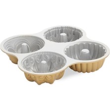 Nordic Ware 4´lü Bundt Şekilleri Kek Kalıbı