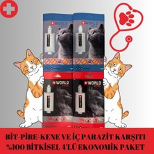 Blue Petshop Kedi Deri Bakım Ic ve Dış Parazit Etkili Damla 4 lü Avantajlı Paket