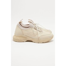 Kadın Airflow Deri Sneakers Bej 2216603Y