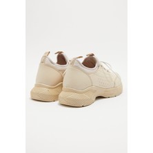 Kadın Airflow Deri Sneakers Bej 2216603Y