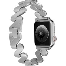 KCR Apple Watch 38-40-41MM Uyumlu Metal Strap Luxury Zigzag Kayış-Kordon Kcr