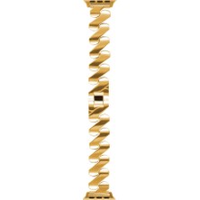 KCR Apple Watch 42-44-45-49MM Uyumlu Metal Strap Luxury Zigzag Kayış-Kordon Kcr