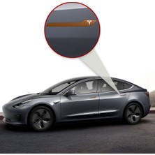 Ipg Tesla Model 3 - Model Y Için Özel Kesim Tesla Logolu Kapı Kolu Sticker Seti (4'Lü Set)