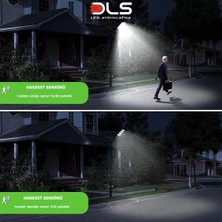 Dls 1200W Solar Güneş Enerjili Profesyonel LED Bahçe Aydınlatması Hareket Sensörlü 684 Ledli