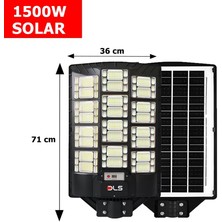 DLS HL1500 Dls 1500 Solar Güneş Enerjili Profesyonel LED Bahçe Aydınlatması Hareket Sensörlü 888 Ledli