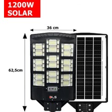 DLS HL1200 Dls 1200 Solar Güneş Enerjili Profesyonel LED Bahçe Aydınlatması Hareket Sensörlü 666 Ledli