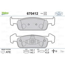Ön Balata Clio Iv 1.2 1.5Dci 12 Dacia Sandero Ii 1.2.1.2 Lpg 2012 Logan 12 140.2X18X42 12