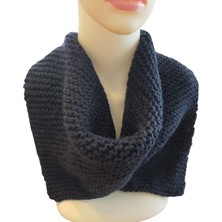 NV Sisters Lacivert Kadın Örgü Boyunluk