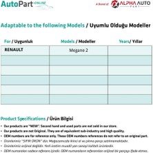 Alpha Auto Part Renault Megane 2 Için Koltuk Yatırma Plastiği