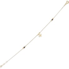 Ycl Jewellery Altın Siyah Zirkon Taşlı Yusufçuk Bileklik