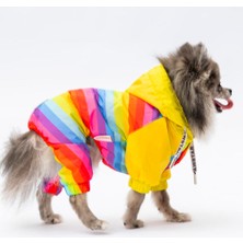 Pawstar Peru Polarlı Su Geçirmez Küçük Irk Köpek Yağmurluk Tulum