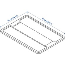 IKEA Samla Kapak, Şeffaf, 45/65 Lt Kutu Için Kapak