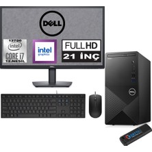 Dell Vostro 3910 mt Intel Core I7 12700 48GB 2tb SSD 21.5" Fhd Windows 11 Home Intel® UHD Graphics 770 Masaüstü Bilgisayar 21N3910EMEAH24 + Zetta USB Bellek