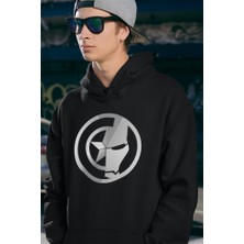 Sevbano Kaptan Amerika x Iron Man Baskılı Unisex Oversize Avengers Hoodie