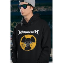 Sevbano Megadeth Baskılı Unisex Oversize Rock Metal Müzik Grubu Hoodie
