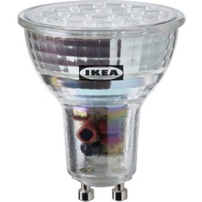 IKEA Solhetta Led Ampul Gu10, Işık Rengi: Sıcak Beyaz (2700 Kelvin), 600 Lm, Reostalı