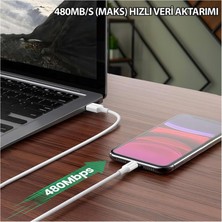 Npo UTL20 45W 2m Tpe USB To Lightning Hızlı Şarj ve Data Kablosu