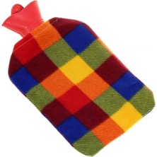 33X19 cm 2 Lt Polar Kılıflı Termofor Sıcak Su Torbası Karın Ağrısı Bel Ayak Isıtıcı 1 Adet