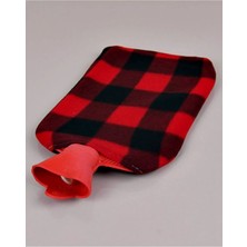 33X19 cm 2 Lt Polar Kılıflı Termofor Sıcak Su Torbası Karın Ağrısı Bel Ayak Isıtıcı 1 Adet